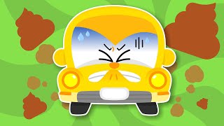Funny Car Fart Song | Ppoong Ppoong Vehicles | Car Songs | Nursery Rhymes & Kids Songs
