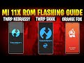 A12 Rom Flashing Guide for Mi 11x Poco F3 and Redmi K40 Using Orange Fox Twrp Nebrassy Twrp Skkk 🦊🔥