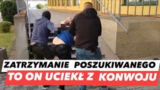 ZATRZYMANIE MĘŻCZYZNY, KTÓRY UCIEKŁ Z KONWOJU POLICJI❗️ Tak go złapali