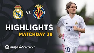 Resumen de Real Madrid vs Villarreal CF (2-1)