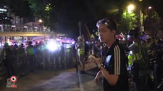 21SEP2019 大量防暴隊由元朗大馬路入雞地搜捕年輕人