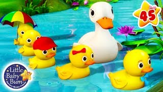 Five Little Ducks | + More Nursery Rhymes & Kids Songs | ABCs and 123s  | Learn with Little Baby Bum