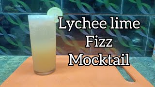 lychee lime fizz mocktail || How to make mocktail || Easy to make || The mocktail bar ||