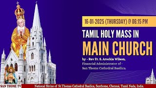 🔴🅻🅸🆅🅴  Holy Mass from Shrine Basilica in Tamil (16-01-25 @ 06:15 PM)