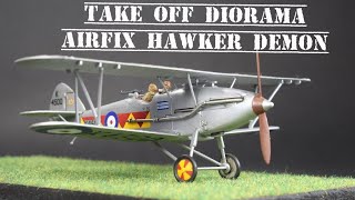 Airfix Diorama, Vintage Hawker Demon 1/72, Take Off!!