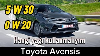 Toyota 1.6 valve matic | T27 | Avensis |  5W30? 0W20? | Oil and filter change | تغيير الزيت والفلتر