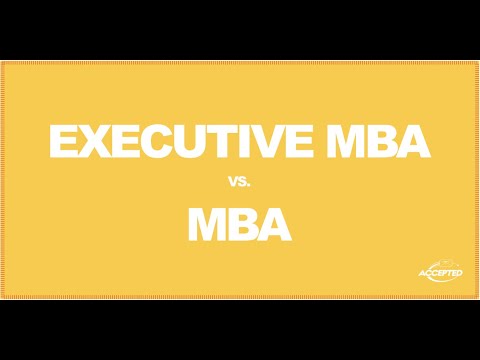 Executive MBA Vs MBA: 2 Experts Weigh In - YouTube