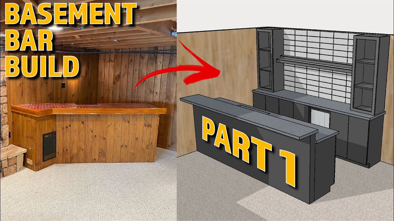 Demo And Design Basement Bar Build Part 1 Youtube