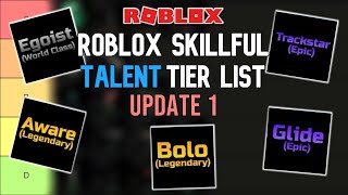 Roblox Skillful Talent Tier List - Update 1