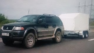 Прицеп МЗСА 817732 и Mitsubishi Montero Sport. ЕВРО тент. Движение. Прицеп для Казахстана. ЦЛП АРИВА