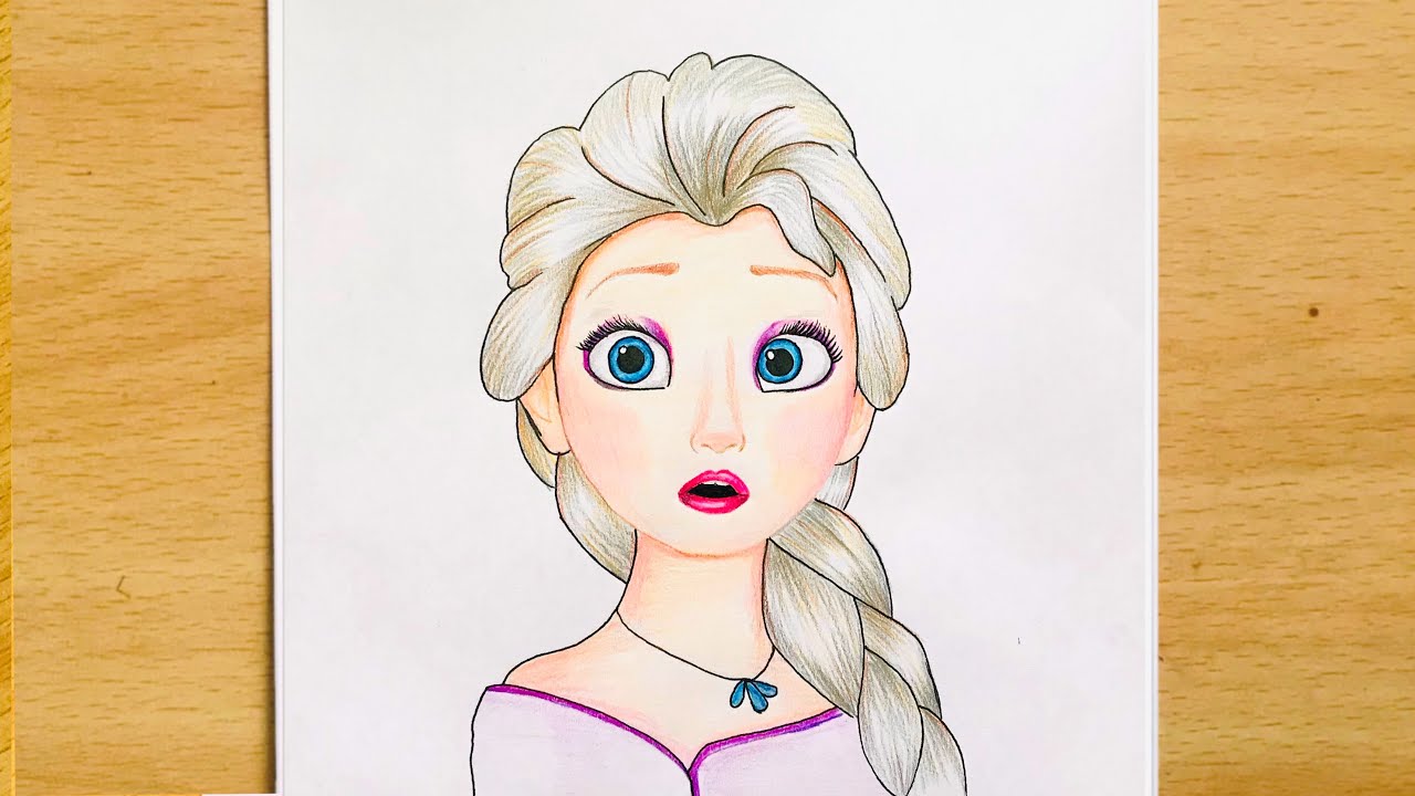 How To Draw Frozen Elsa Step By Step