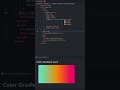 Website Card tutorial Multi gradient Color using HTML and CSS #VSCode Editor #shorts #coding
