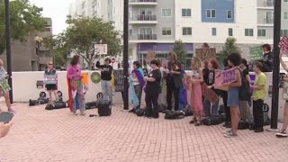 Students from OCPS schools protest new state laws