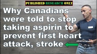 Why Canadians were told to stop taking aspirin to prevent first heart attack, stroke