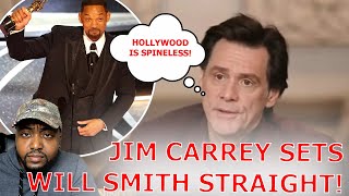 Jim Carrey DESTROYS Will Smith For Slapping Chris Rock At Oscars And Hollywood For Being Spineless!