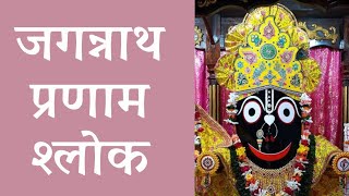 Lord Jagannath Pranam Shloka | HG Krishna Dhan Das