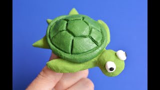 How to Make a Clay Turtle | Easy Turtle Clay Sculpture