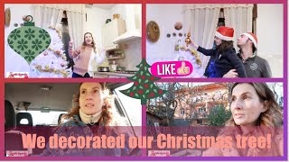 Vlogmas🌟 We decorated our Christmas tree🎄Going to the library library with the most beautiful view🌊