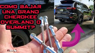 COMO BAJAR JEEP GRAND CHEROKEE OVERLAND O SUMMIT / ¿how to lowering jeep with air suspension?