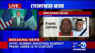 Mayor Adams, NYPD Commissioner Sewell on subway shooting arrest