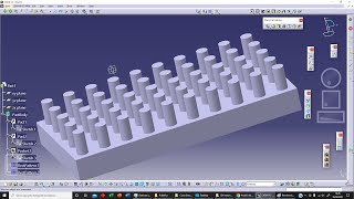 Catia v5 024: Rectangular Pattern.
