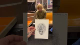 Drawing celebrities on the NYC subway and getting their reactions!