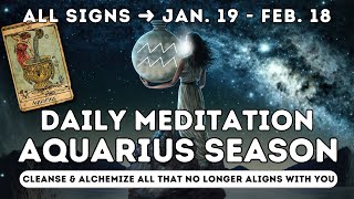 All Signs ➜ Aquarius Season Guided Meditation🏺Alchemize Energy for Higher Wisdom #meditation