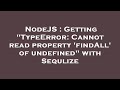 NodeJS : Getting 