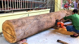 Amazing Craftsman Working With Giant Wood Lathes // Large Woodworking Extremely Dangerous