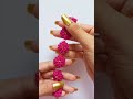 Beautiful Flower Bead Crochet Bracelet | Handmade DIY Jewelry Art