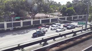 Talking about the historical views of the City of Miami on the Miami Metrorail Green Line Southbound