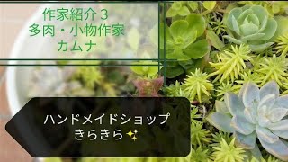 作家紹介③多肉植物ミニチュアガーデン、小物作家