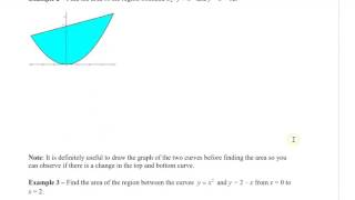 Calculus 12 - Sec 5.1 Areas Between Curves Part 1