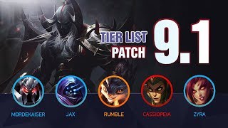 League of Legends Mobalytics Patch 9.1 Tier List: Welcome to Season 9