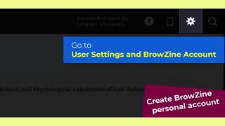 Use of E-tools – BrowZine: Create and Manage Your BrowZine Account