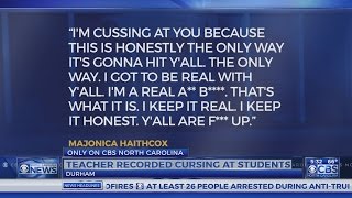 Durham teacher suspended following expletive-filled tirade towards students