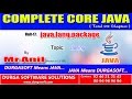 Core Java -  java.lang.package -  cloning