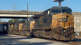 Great K5LA! CSX 5122 Leads a Four Engine M693 in Augusta, GA