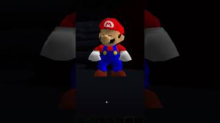 Mario does a BLJ in Minecraft