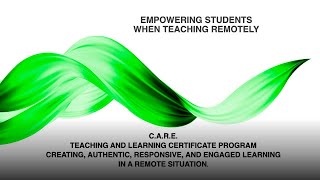 Empowering Students When Teaching Remotely