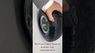 4.10/3.50-4 Solid Rubber Filled PU Foam Wheel and Tires for Generator Lawnmower