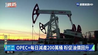 OPEC+每日減產200萬桶 盼促油價回升｜華視新聞 20221006