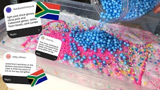 MY MOM DOES MY VOICEOVER IN AFRIKAANS! (GIANT THICK AND GLOSSY SLIME TUTORIAL)