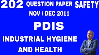 PDIS 202 Industrial Hygiene and Health Question Paper  Nov   Dec 2011