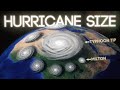 HURRICANE Size Comparison: 3D Simulated 2024