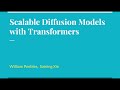 Diffusion Transformer - 5-Minute Student Presentation by Wenjun Liu and Chiyu Ma @dartmouth