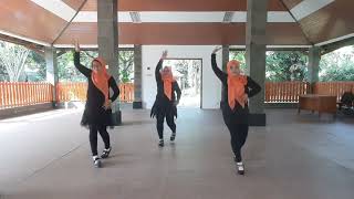 Ada di mana mana Line dance // choreo by Asbare bare & Rini hukom // Demo Erna Susi Tati