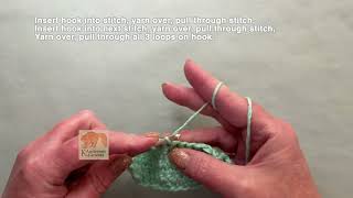 Left Hand Single Crochet Decrease (sc dec)