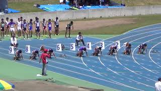 20190503 東広島陸上記録会100m 7組