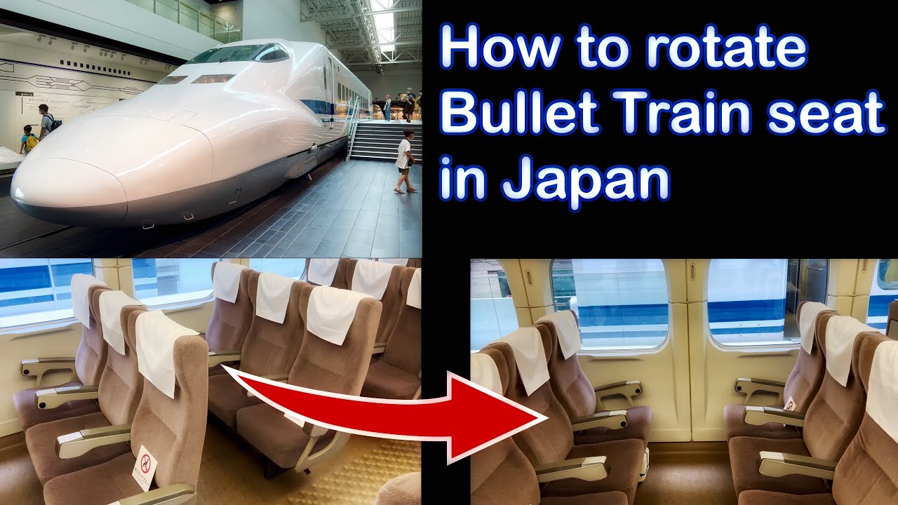 How To Rotate Bullet Train (Shinkansen) Seat In Japan. (4K HDR) 新幹線の座席の ...